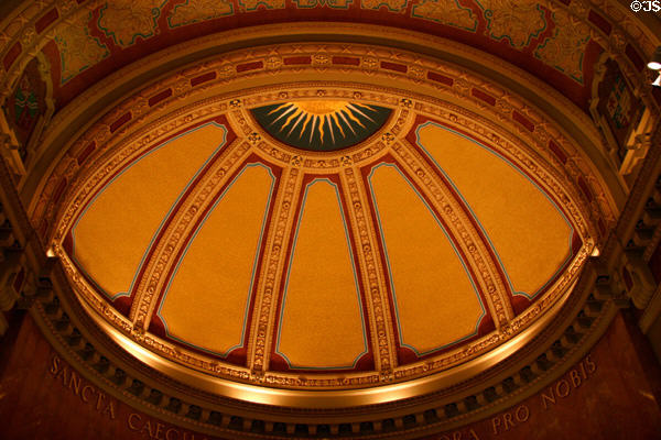 Ceiling detail of St. Cecilia's Cathedral. Omaha, NE.