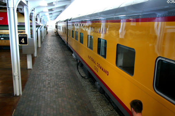 Antique Union Pacific passenger train at Durham Western Heritage Museum. Omaha, NE.