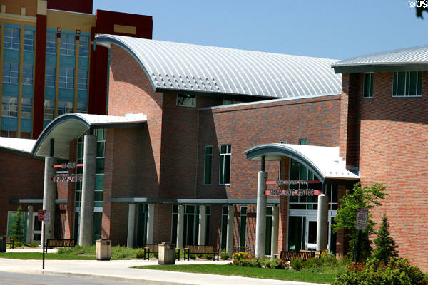 Van Brunt Visitors Center & Mary Riepma Ross Media Arts Center (313 North 13th St.) of University of Nebraska. Lincoln, NE.