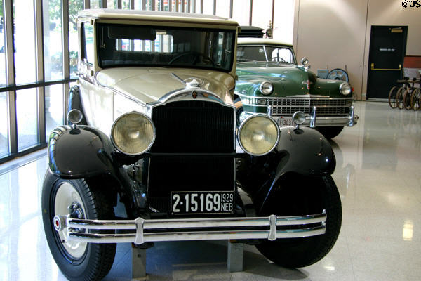 Packard Standard Eight four-door sedan (1929) in Museum of Nebraska History. Lincoln, NE.