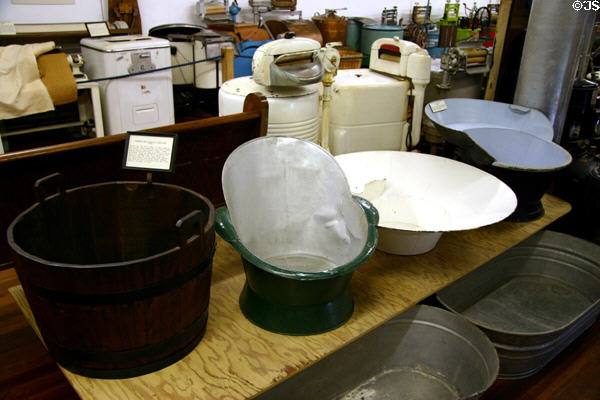 Collection of bathtubs & washing machines at Warp Pioneer Village. Minden, NE.