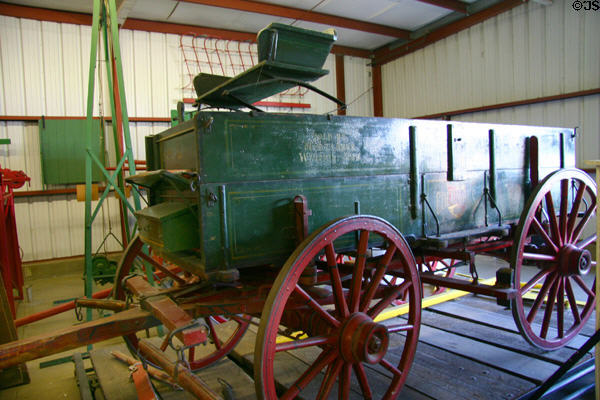 Columbus horse-drawn freight wagon at Warp Pioneer Village. Minden, NE.