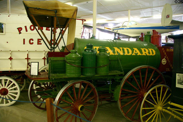 Standard Oil wagon used to sell kerosene around towns (1880s to 1920s) at Warp Pioneer Village. Minden, NE.