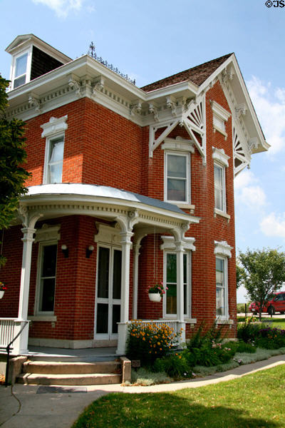 Mansion on the Hill (1887) (10th & Spruce St.) built for L.A. Brandhoefer. Ogallala, NE. Style: Queen Anne.