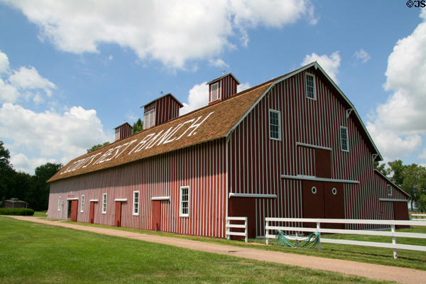 Scout's Rest Ranch barn (1880s). North Platte, NE. On National Register.