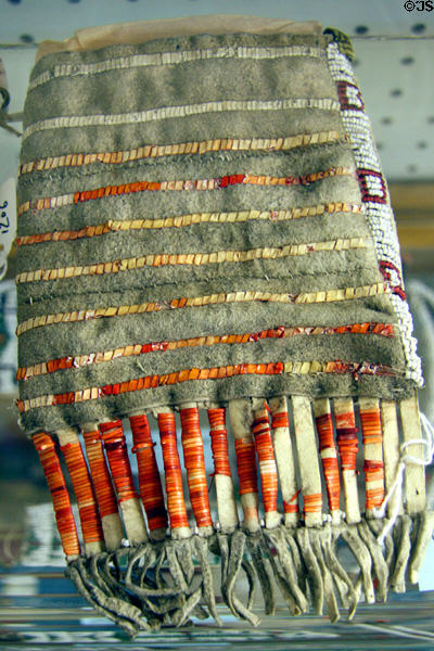 Ogallala Sioux child's handbag (c1880-90) at Lincoln County Historical Museum. North Platte, NE.