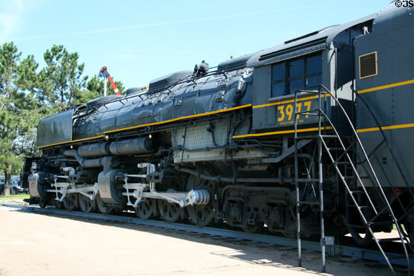 Union Pacific's Challenger 3977 steam locomotive (1943) built by American Locomotive Company at Cody Park Railroad Museum. North Platte, NE.