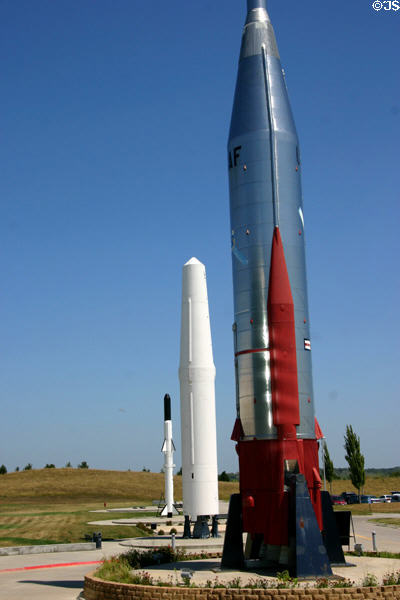 Atlas-D, Thor & Blue Scout rockets at Strategic Air Command Museum. Ashland, NE.