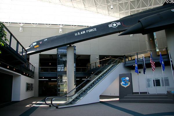 SR-71A Blackbird considered the world's fastest aircraft is centerpiece of Strategic Air Command Museum. Ashland, NE.