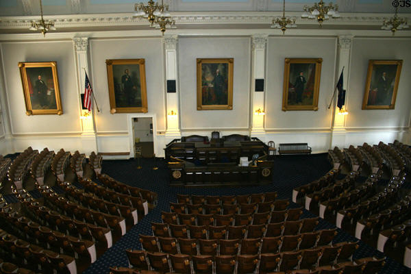 New Hampshire State House Representatives Hall is the longest serving original House in the USA. Concord, NH.