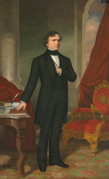 Painting of Franklin Pierce by U.D. Tenney in New Hampshire State House Representatives Hall. Concord, NH.