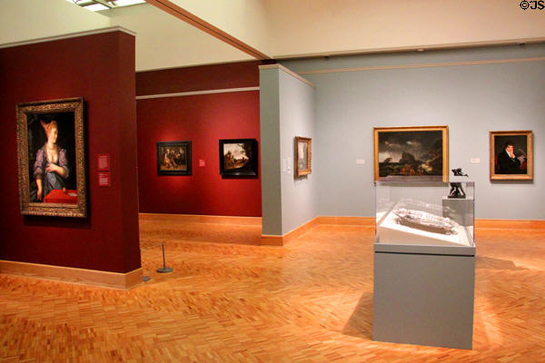 Gallery overview at Currier Museum of Art. Manchester, NH.