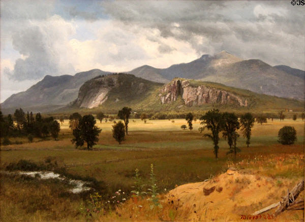 Moat Mountain, Intervale, New Hampshire painting (1862) by Albert Bierstadt at Currier Museum of Art. Manchester, NH.