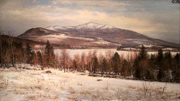 Mount Monadnock in Winter painting (c1900-10) by William Preston Phelps of NH at Currier Museum of Art. Manchester, NH.