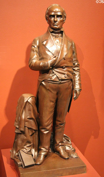 Daniel Webster bronze sculpture (1853) by Thomas Ball at Currier Museum of Art. Manchester, NH.