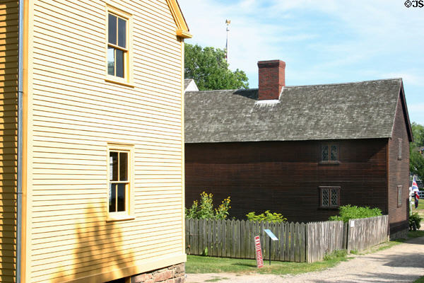 Jackson house (c1790) & back of Sherburne house at Strawbery Banke. Portsmouth, NH.
