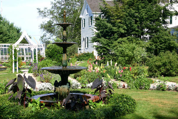Goodwin Mansion garden at Strawbery Banke. Portsmouth, NH.