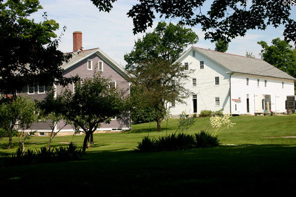 Infirmary (1811/49/92) & Carriage House (1825) of Canterbury Shaker Village. NH.