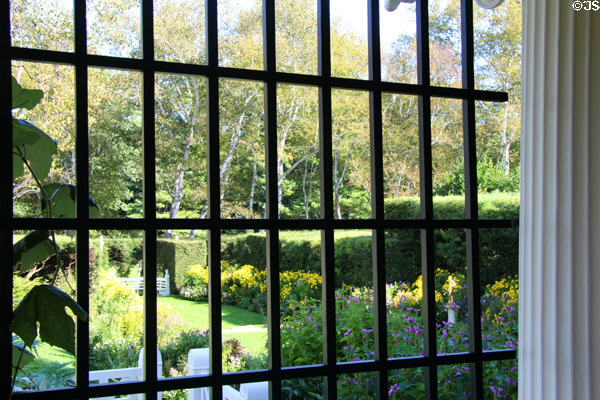 Garden from front porch of Aspet at Saint-Gaudens NHS. Cornish, NH.