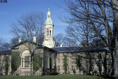 Nassau Hall (1860) on Princeton campus. NJ.