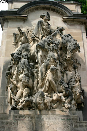 Monument to Battle of Princeton on January 3, 1777. Princeton, NJ.