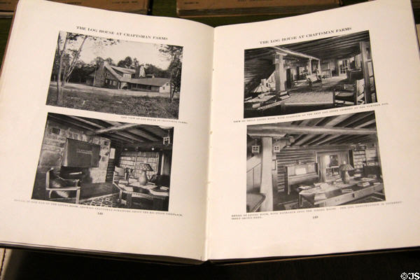 Book showing photos of original contents Stickley House (1917). Morris Plains, NJ.