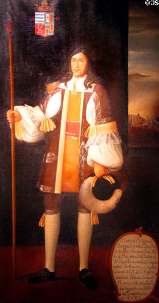 Portrait of Don Diego José de Vargas Zapata y Luján Ponce de Leon y Contreras (1644-1704) first governor of the Province of New Mexico (1691-1704) at New Mexico History Museum. Santa Fe, NM.
