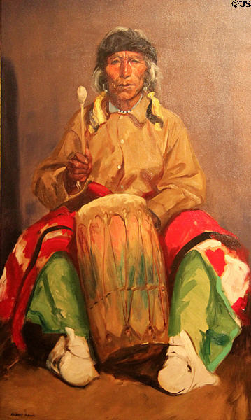Portrait of Dieguito Roybal, San Ildefonso Pueblo (1916) by Robert Henri at New Mexico Museum of Art. Santa Fe, NM.
