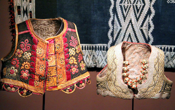 Women's vest from Hungary & Montenegro (late 19thC) at Museum of International Folk Art. Santa Fe, NM.