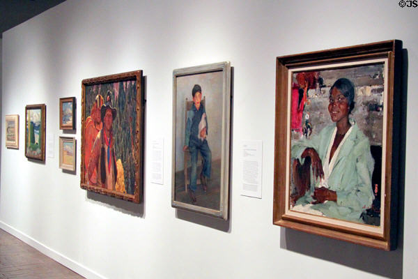 Paintings gallery at Albuquerque Museum. Albuquerque, NM.