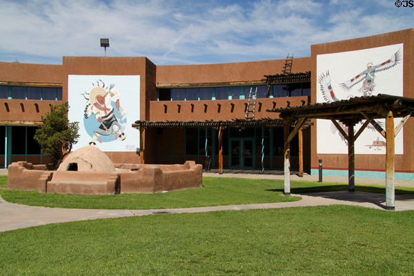 Courtyard of Indian Pueblo Cultural Center. Albuquerque, NM.