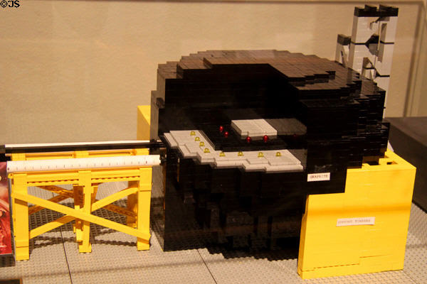 Model of University of Chicago Pile-1 used for world's first controlled atomic chain reaction (Dec.2, 1942) at National Museum of Nuclear Science & History. Albuquerque, NM.