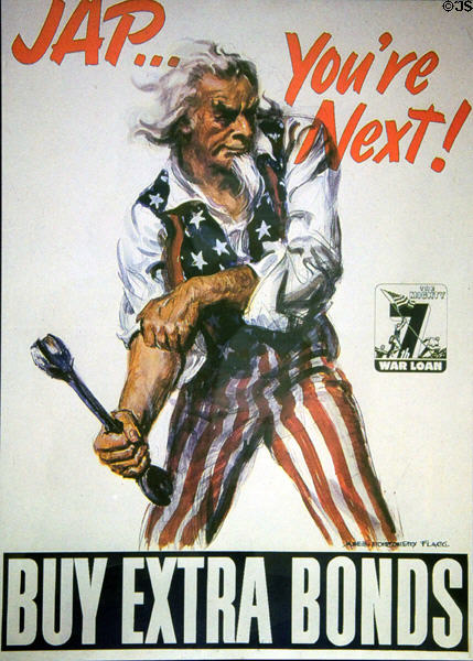 Buy Extra Bonds World War II poster 1944 by James Montgomery Flagg at National Museum of Nuclear Science & History. Albuquerque, NM.