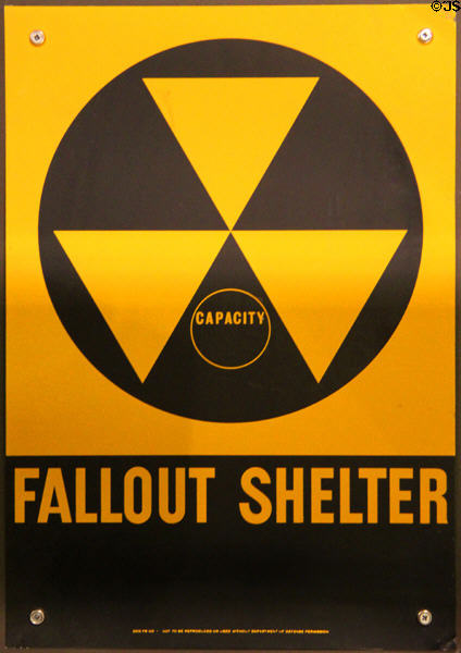 Fallout Shelter sign at National Museum of Nuclear Science & History. Albuquerque, NM.