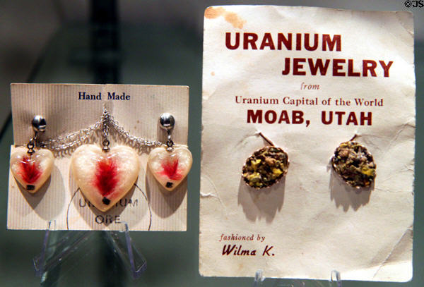 Souvenir Uranium Jewelry (c1955) at National Museum of Nuclear Science & History. Albuquerque, NM.
