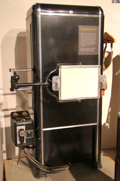 Fluoroscope X-ray Machine (1940s) for standing patients at National Museum of Nuclear Science & History. Albuquerque, NM.