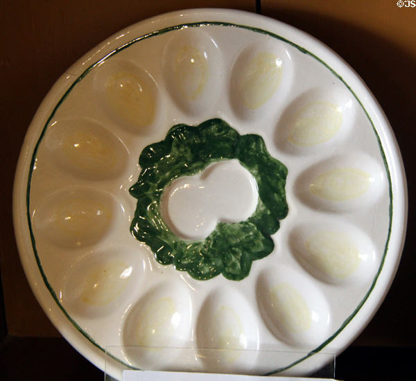 Deviled egg tray at Blumenschein Home & Museum. Taos, NM.