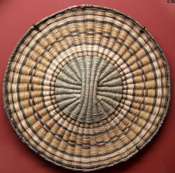 Hopi plaque basket (1910) at Millicent Rogers Museum. Taos, NM.