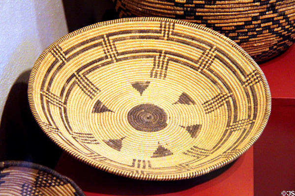 Apache basket bowl (1900-10) at Millicent Rogers Museum. Taos, NM.