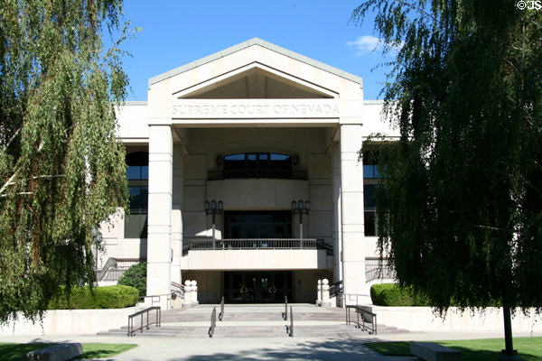 Supreme Court of Nevada entrance. Carson City, NV.
