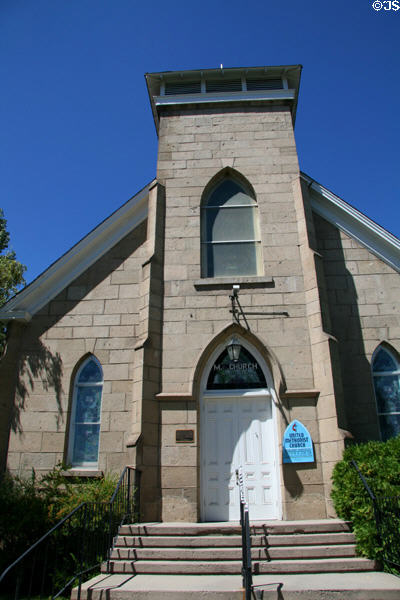 Methodist Church of Carson City (1867) (Musser at Division Sts.). Carson City, NV. Style: Gothic Revival.