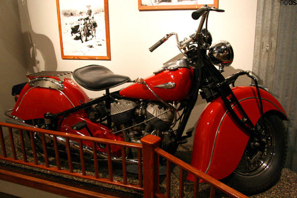 Indian motorcycle at Nevada State Museum. Carson City, NV.
