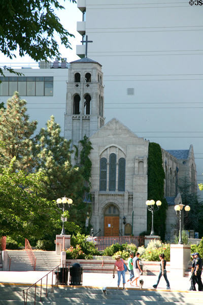 First United Methodist Church (1925) (201 W. 1st St.). Reno, NV. Style: Gothic Revival. Architect: Wythe, Blaine & Olson. On National Register.