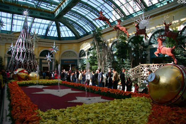 Christmas garden at Bellagio. Las Vegas, NV.