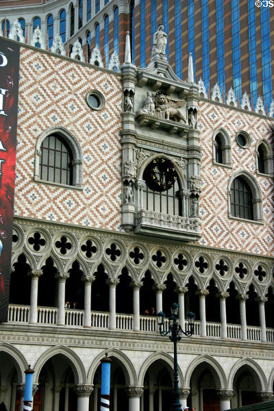 Replica of Doges Palace of Venice at The Venetian Hotel & Casino. Las Vegas, NV.