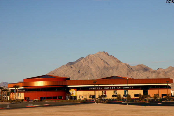 Modern Central Christian Church in outskirts of Las Vegas. Las Vegas, NV.