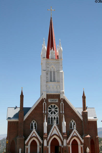 St Mary's in the Mountains Catholic Church (1876) (111 E St.). Virginia City, NV. Style: Gothic Revival.