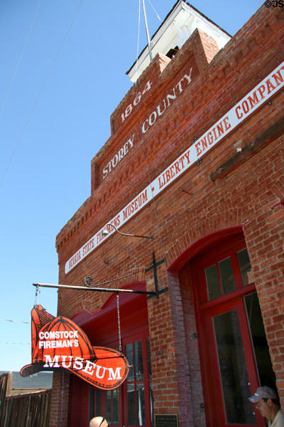 Nevada State Firemens Museum in Storey County Liberty Engine Co. No. 1 (1864) (125 S. C St.). Virginia City, NV.