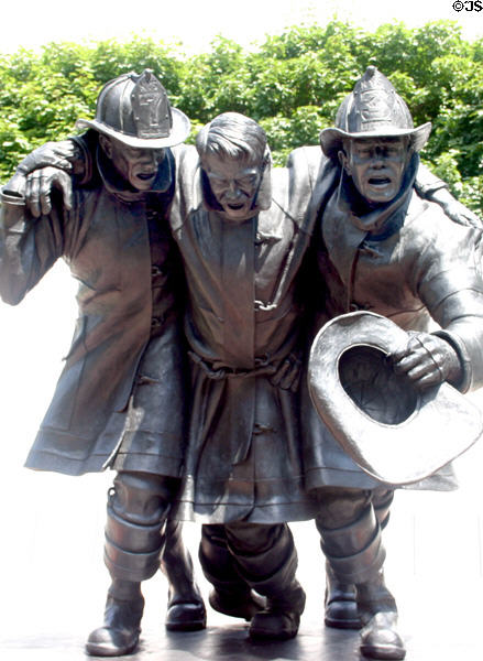 New York State Fallen Fire-fighters Memorial (1998) on Empire Plaza. Albany, NY.