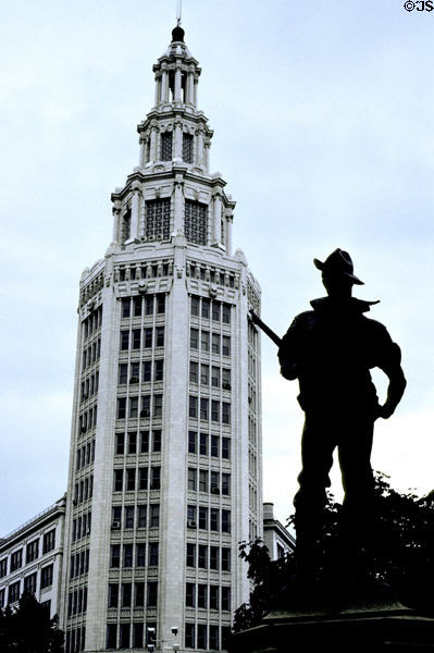 Niagara Mohawk Building & Spanish American War Monument. Buffalo, NY.